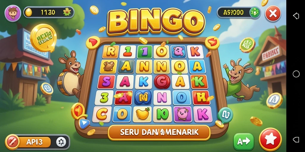 Tampilan menarik dari gameplay Bingo di API33.