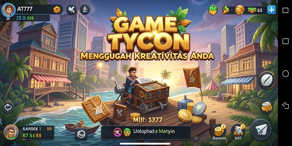Tampilan gameplay Tycoon yang seru dan menarik.