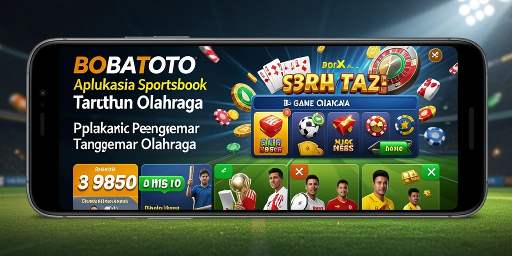 Tampilan antarmuka <strong>BOBATOTO</strong> saat taruhan olahraga berlangsung.