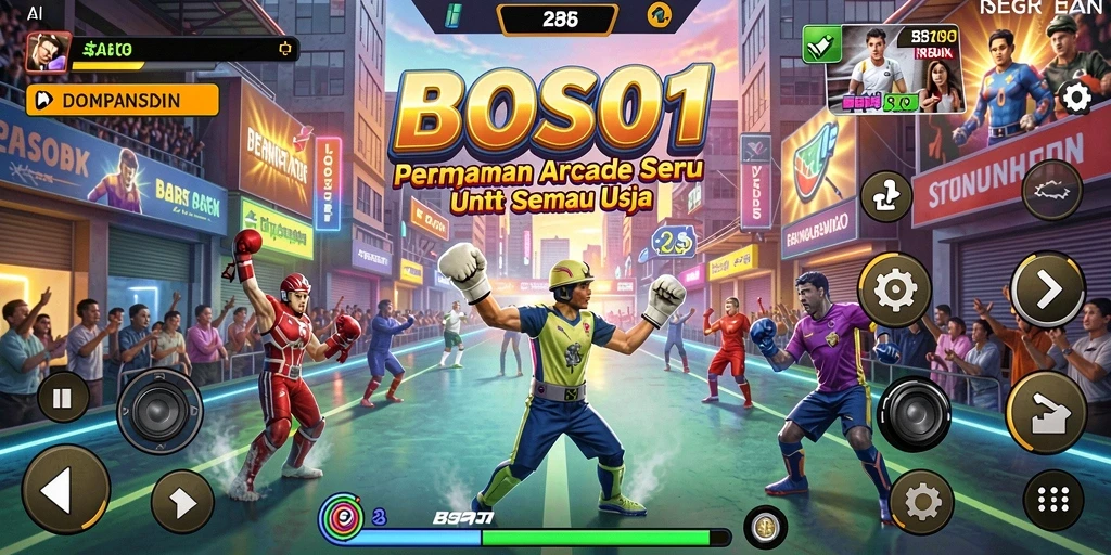 Tampilan gameplay seru BOS01 yang penuh tantangan.
