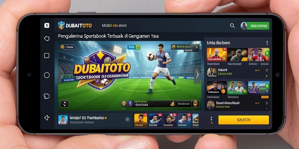 Screenshot utama DUBAITOTO menampilkan aksi taruhan olahraga yang seru.