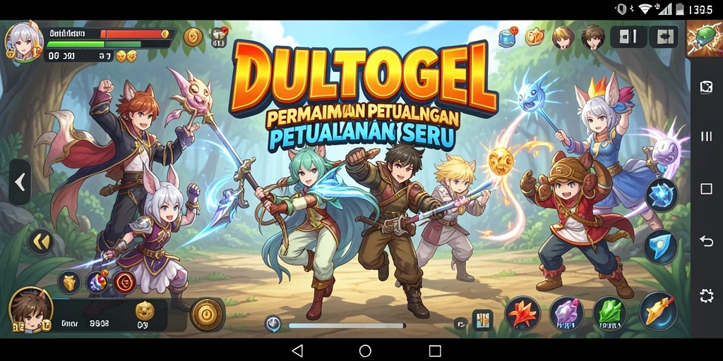 Tangkapan layar DULTOGEL menampilkan grafik Anime yang menawan dan gameplay yang seru.