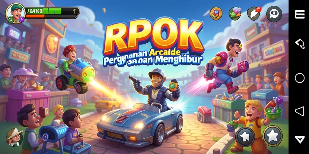 Tampilan gameplay RPOK yang penuh warna dan menantang.