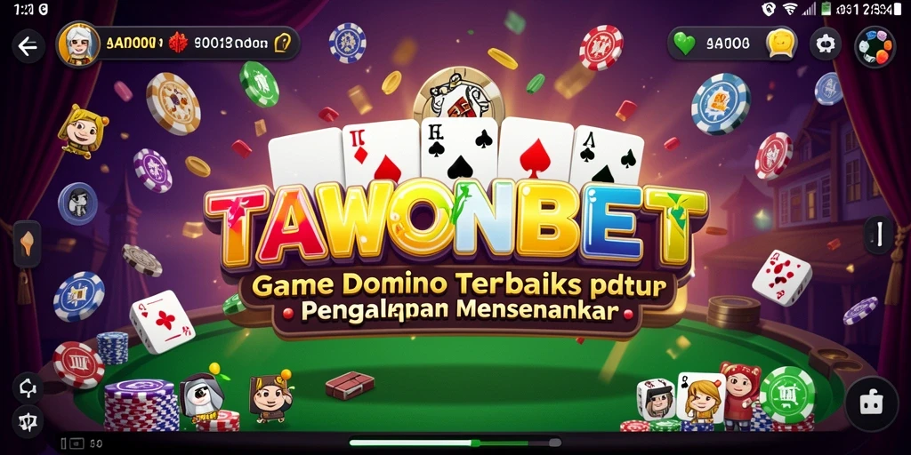 Tampilan menarik dalam permainan Domino TAWONBET.