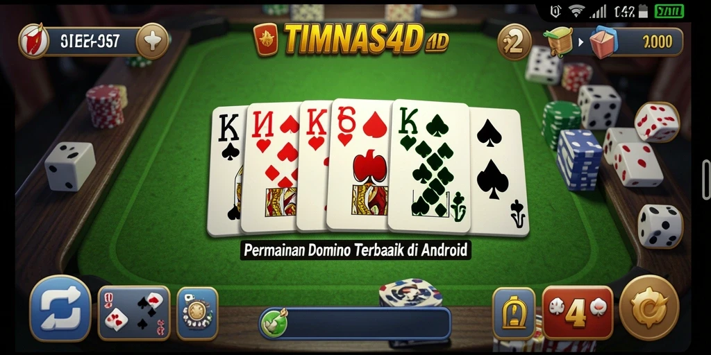 Tampilan menarik dari gameplay Domino yang seru.