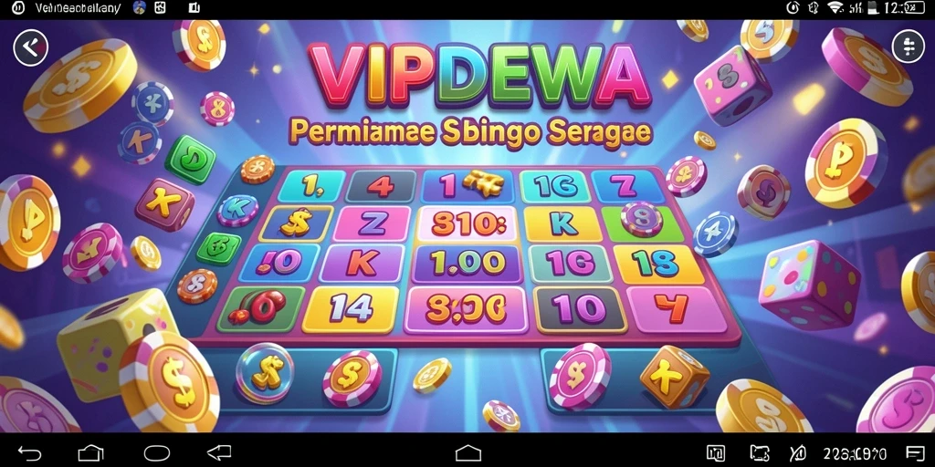 Tampilan gameplay seru dari aplikasi bingo VIPDEWA.
