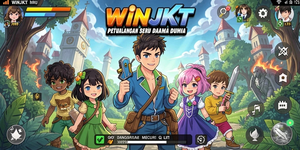 Tangkapan layar gameplay menampilkan karakter Anime yang dinamis.