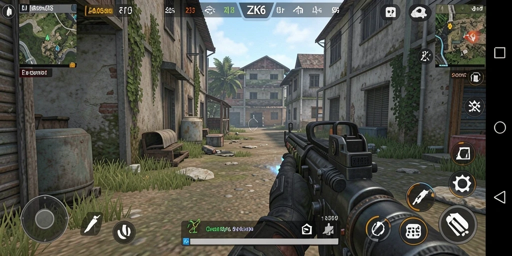 Tampilan gameplay ZK6 yang menegangkan dan seru.